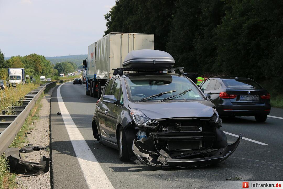 Unfall auf der A3 bei Schlüsselfeld