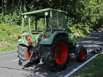 Ein nicht allt&auml;glicher Unfall hat sich am Samstag in Konradsreuth in Oberfranken ereignet. Ein Radfahrer wurde dabei schwer verletzt. Symbolfoto: NEWS5 / Herse