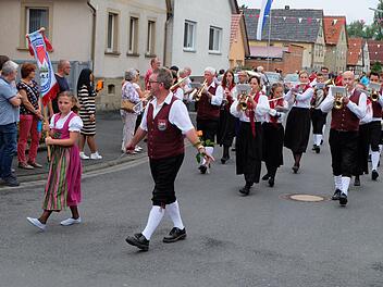 Der Musikverein Poppenlauer feiert heuer 50-jähriges Bestehen. Dabei wird es auch einen Festzug geben.  Foto: Philipp Bauernschubert