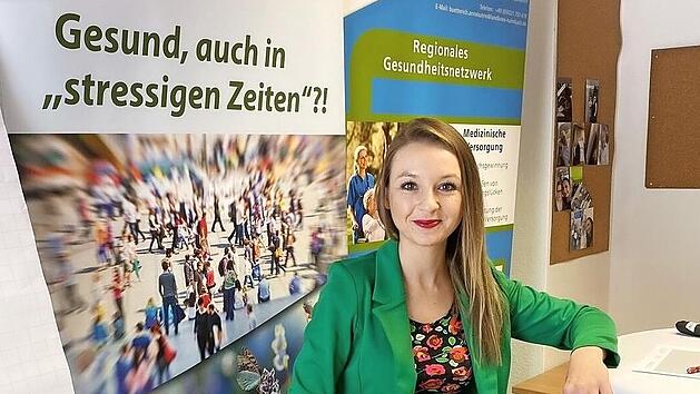 Annekatrin B&uuml;tterich bei der Vorstellung des Good-Practice-Projekts "Gesundheitskompetenzwochen 2020" am Fachforum Oberfranken