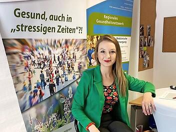 Annekatrin Bütterich bei der Vorstellung des Good-Practice-Projekts "Gesundheitskompetenzwochen 2020" am Fachforum Oberfranken