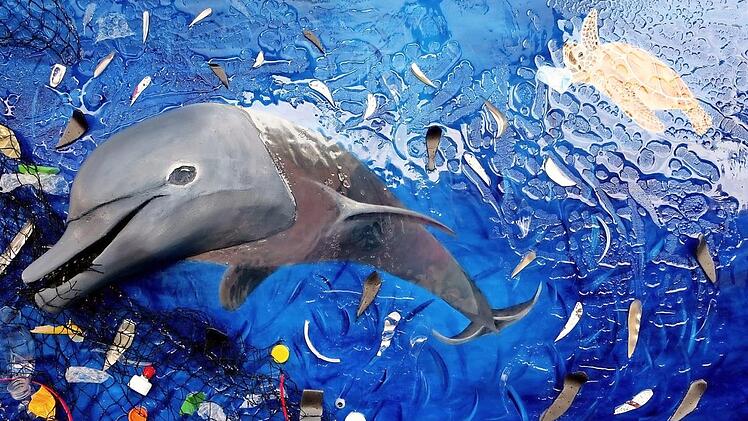 "Sterben die Meere, sterben auch wir" hei&szlig;t dieses Bild. Foto: Steffi Rodigas