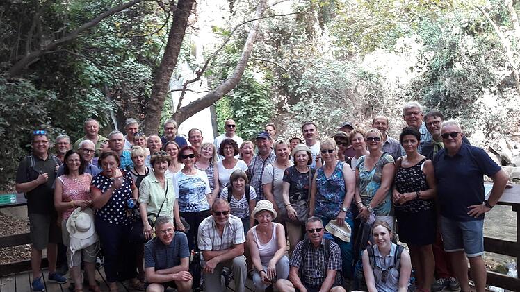 Erinnerungsfoto an die Israelreise des Landkreises Bad Kissingen 2017.Hartmut Hessel