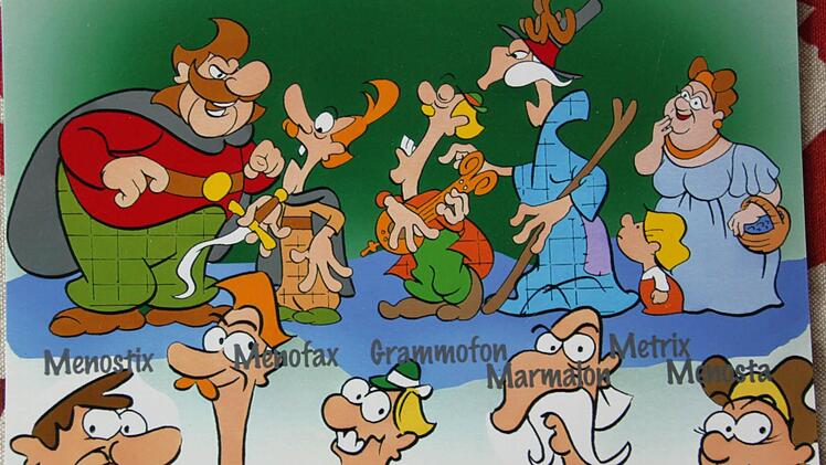 Einige Figuren aus dem Comic