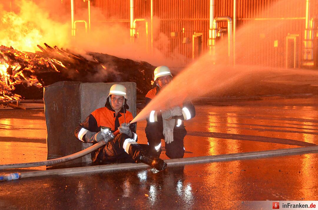 Brand im Sägewerk Untererthal