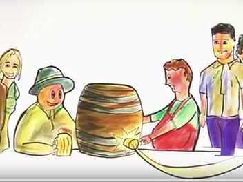 Bildausschnitt aus dem Video Bockbieranstiche in Franken - was ist Bockbier? (infranken.de)