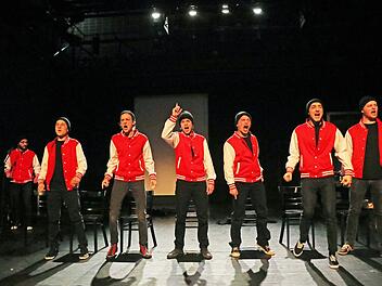 Szene aus "Jihad Baby" in der Coburger Reithalle Foto: Henning Rosenbusch