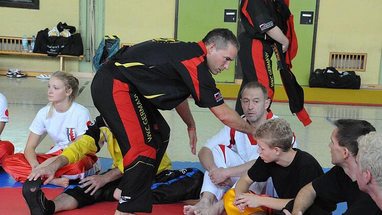 Beim Kampfsport-Training in Rannungen. Foto: Hopf