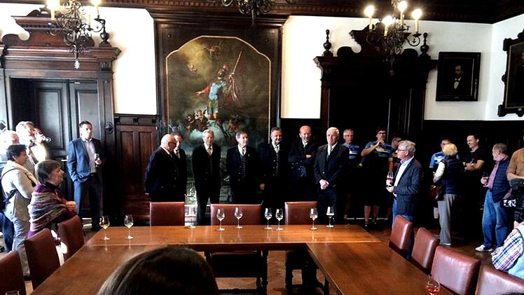 Die Begrüßung im Rathaus. Foto: Richard Sänger