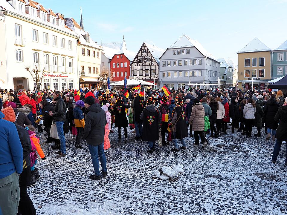 Eine der ersten Faschingsumzüge in der Region