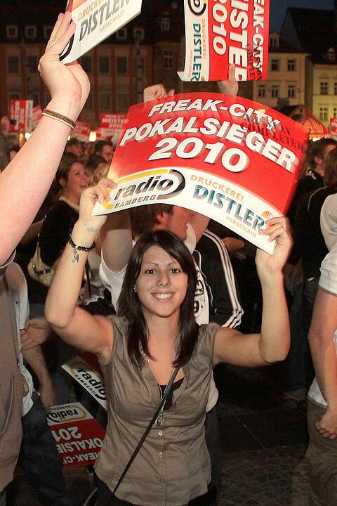 Meisterfeier Brose Baskets Bamberg Maxplatz