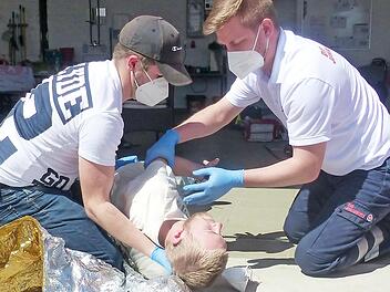 Bei den praktischen &Uuml;bungen galt Maskenpflicht.