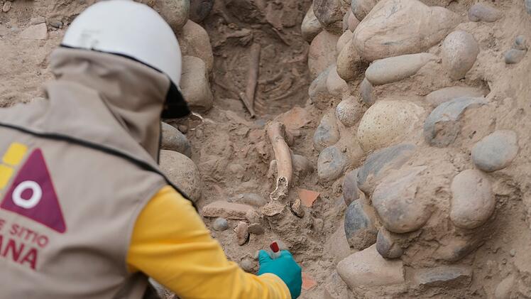 Fund in der Ruinenst&auml;tte Huaca Pucllana in Peru