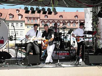 Am 3. August wieder auf dem Maxplatz: Austria Five mit (von links) Vinnie Müller, Jo Farmer, Dieter Margowski und Martin Popp. Foto: Austria Five