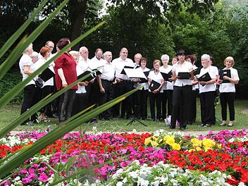 Die "Sängerlust" Steinach ist beim Open-Air in Bad Bocklet aufgetreten.   Foto: Arnold Nöth