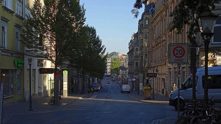 Mohrenstraße in Coburg kurz nach 8 UhrFoto: Jochen Berger