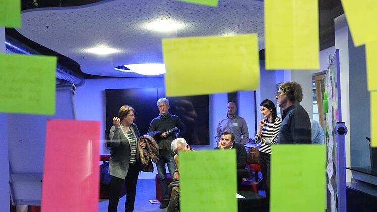 Denkwerkstatt "Bamberg 2050": Blick auf den Workshop "Wie arbeiten wir?". Foto: Barbara Herbst