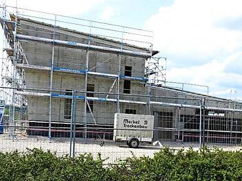 Im Feuerwehrhaus stehen die Trockenbauarbeiten an. Foto: Richard Sänger