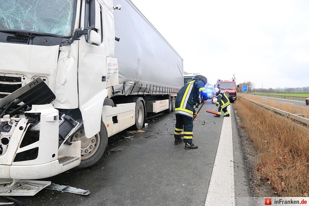 Lkw-Unfall auf A73 bei Buttenheim