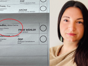 Anna-Carina H&auml;usler, Bundestagskandidatin der Freien W&auml;hler Erlangen-H&ouml;chstadt