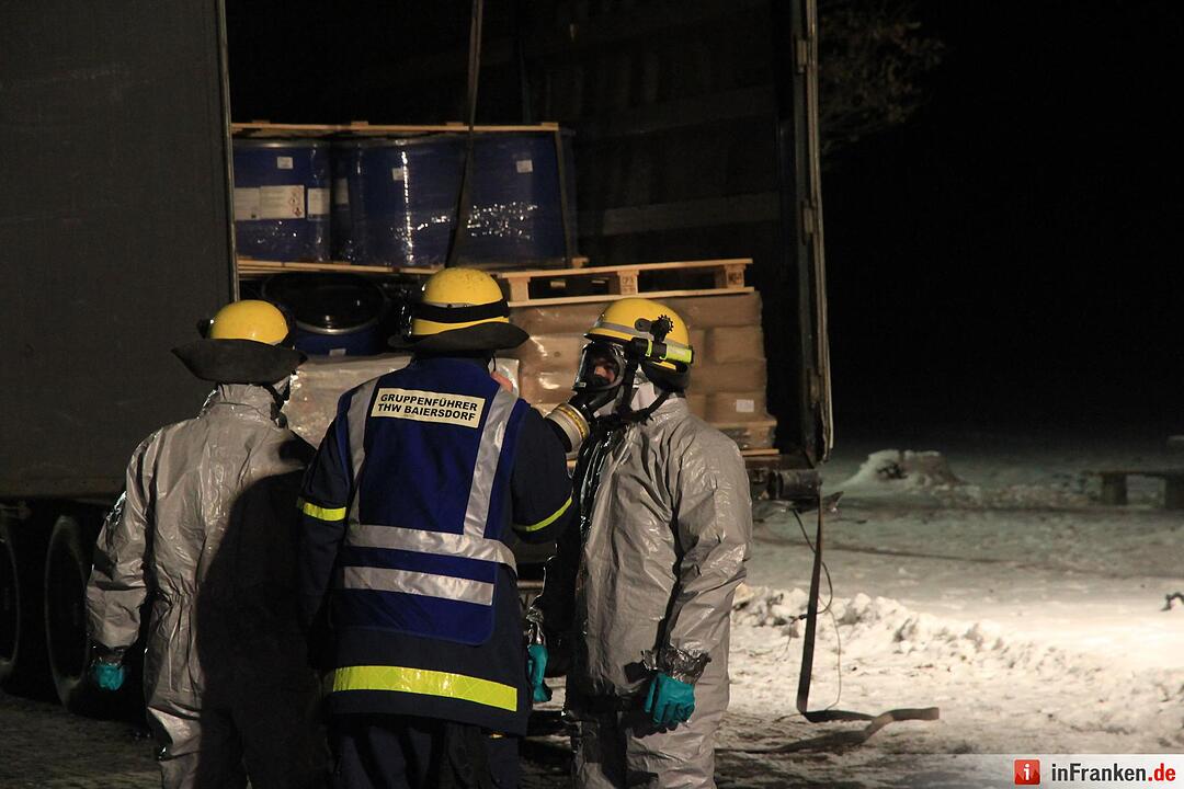 Unfall mit Gefahrgut-Laster auf der A3 bei Höchstadt