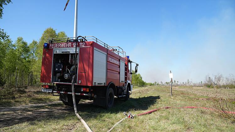 Waldbrand auf munitionsbelastetem Gel&auml;nde bei J&uuml;terbog