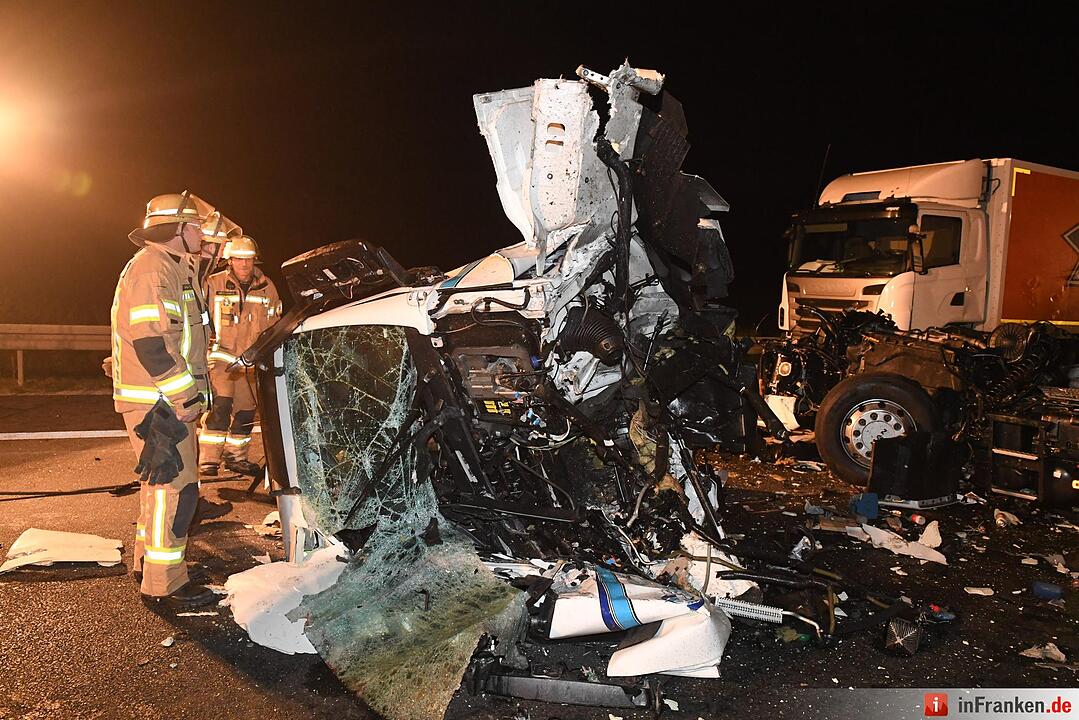 Schwerer Unfall auf A70 bei Bamberg