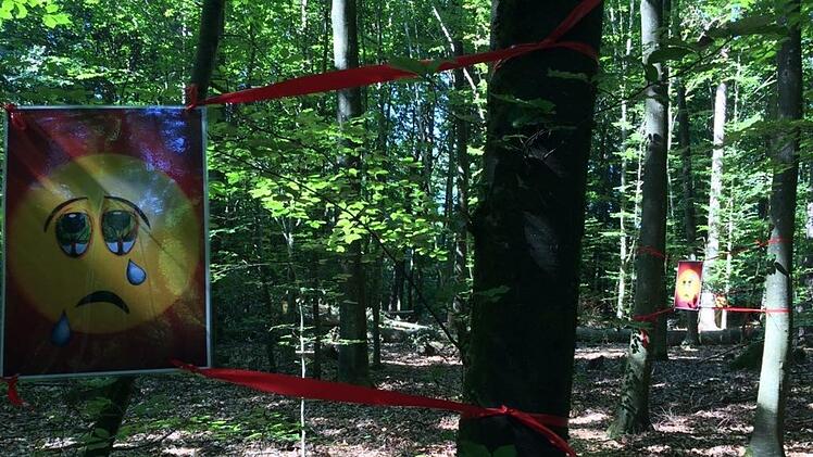 Das Kunstwerk Lebenslauf im Wald für die Seele.Foto: Uta Galuska