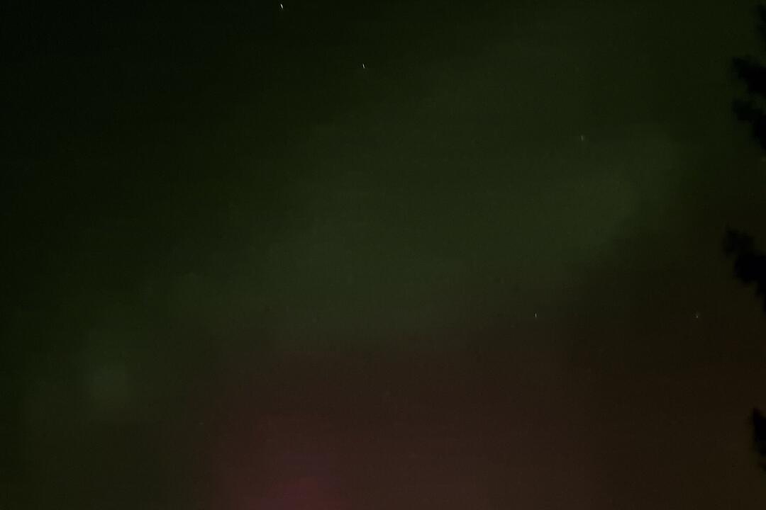 Polarlichter &uuml;ber Bamberg