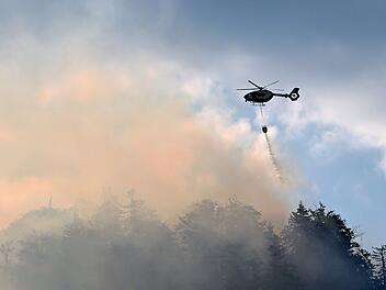 Brand im Bergwald in den Chiemgauer Alpen