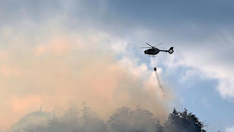 Brand im Bergwald in den Chiemgauer Alpen