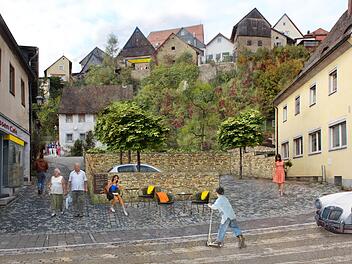 So k&ouml;nnte es k&uuml;nftig im Bereich der Langgasse aussehen. gel