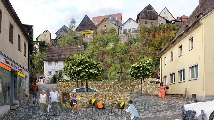 So k&ouml;nnte es k&uuml;nftig im Bereich der Langgasse aussehen. gel