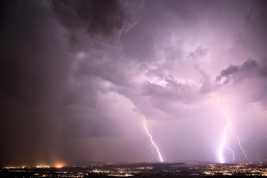 Blitz und Donner über Franken