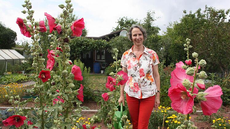 Die Stockrose ist Ulrike Aichners Lieblingspflanze.  Fotos: Robert Huger
