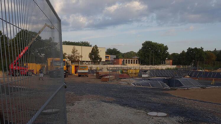 Die Baustelle auf dem Anger.Foto: Jochen Berger