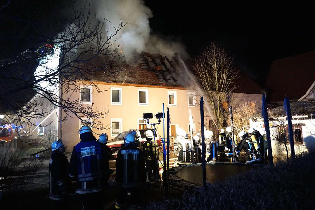 Großbrand im Landkreis Erlangen-Höchstadt – Sachschaden im sechsstelligen Bereich