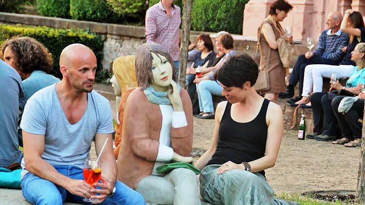 Bei der Kunstnacht  Foto: Werner Vogel