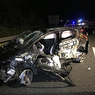 Kettenreaktion auf der A9: vier Menschen verletzt