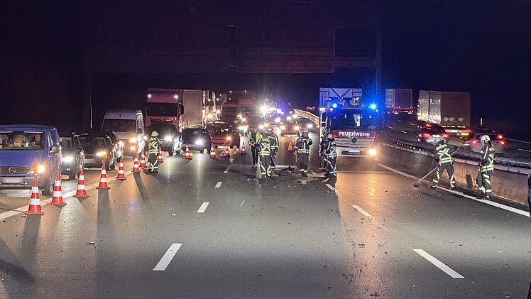 Unfall, Autobahn, Sperrung, Autobahnsperrung