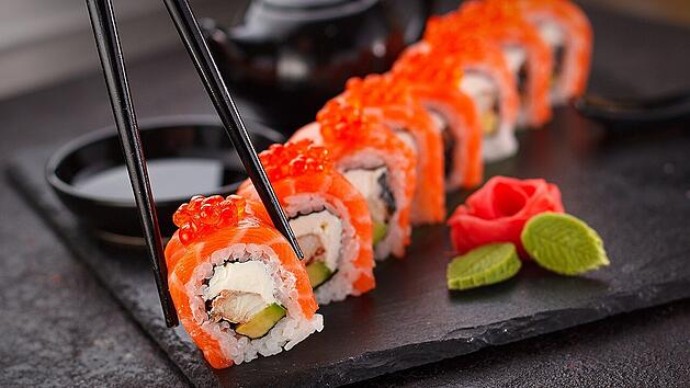 Sushi hat seinen Ursprung in Japan.