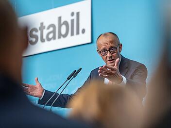 Kanzler Merz im Berliner Wahlkampf
