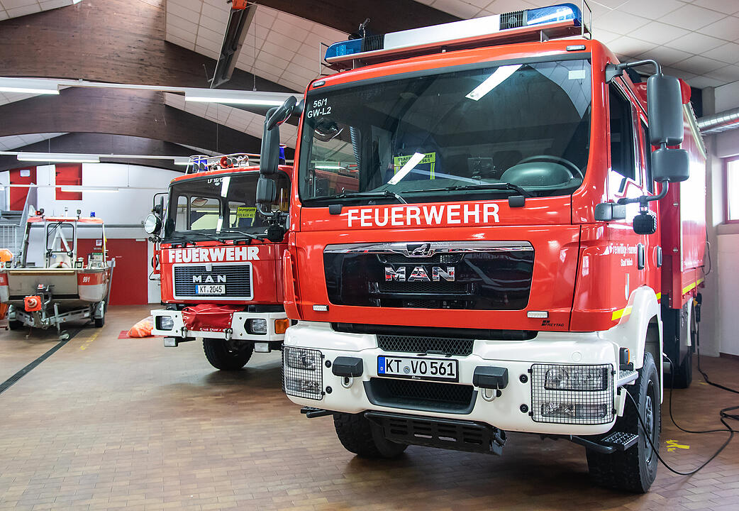 Prinzessinnen bei Feuerwehr