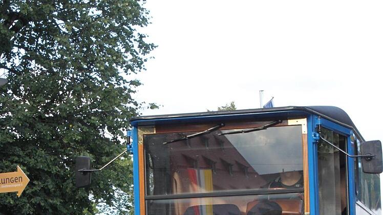 Der Brauerei-Oldtimer fuhr mit.Popp