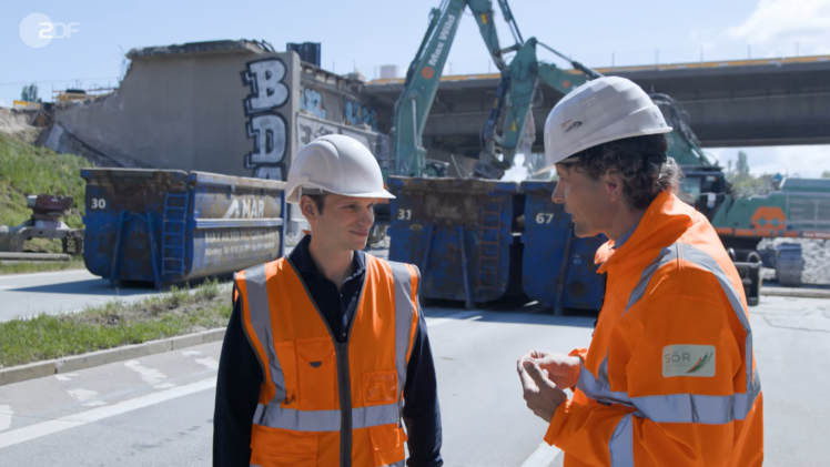 "Heute-Show" zeigt an Nürnberger Großbaustelle bundesweiten Missstand