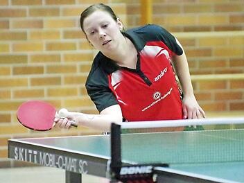 Beim Remis des TSV Windheim gegen den TTC Stammbach gewann Anja Backer zwei Einzel.  Foto: Hans Franz
