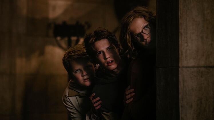 Der vierte "Drei ???"-Film basiert auf der 85. Folge der Vorlagen, "Nacht in Angst". (Szenenbild aus "Die drei ??? - Erbe des Drachen")