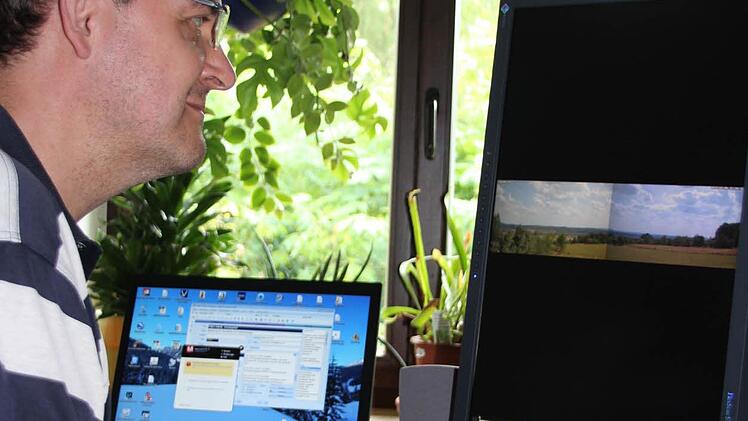 Ingolf Franke organisiert den Widerstand gegen das Baugebiet auf der Reuther Hut auch online unter www.FOpanocam.de.