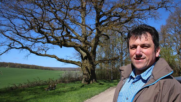 Fachberater Dieter Büttner betreut die 82 Naturdenkmäler im Landkreis Bad Kissingen. Foto: Ralf Ruppert