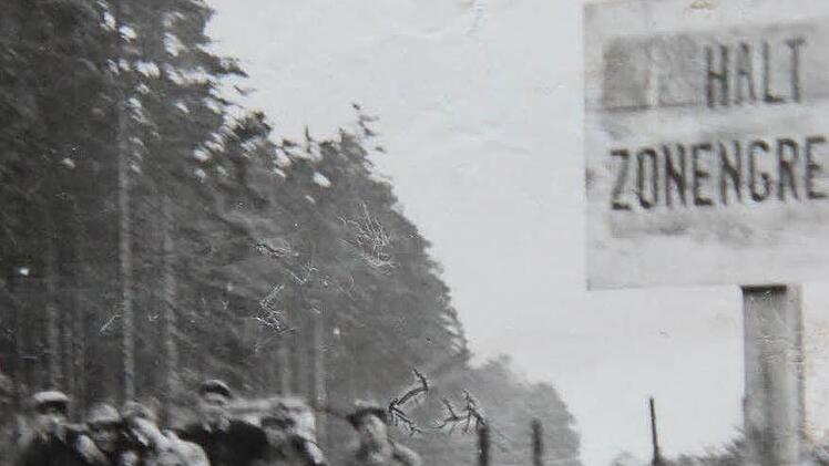 Grenzabsperrung zwischen Tschirn und Brennersgrün im Jahr 1957